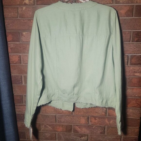 NWT!! Ellen Tracy Linen Blend Women's Pale Sage Lightweight - Picture 6 of 14
